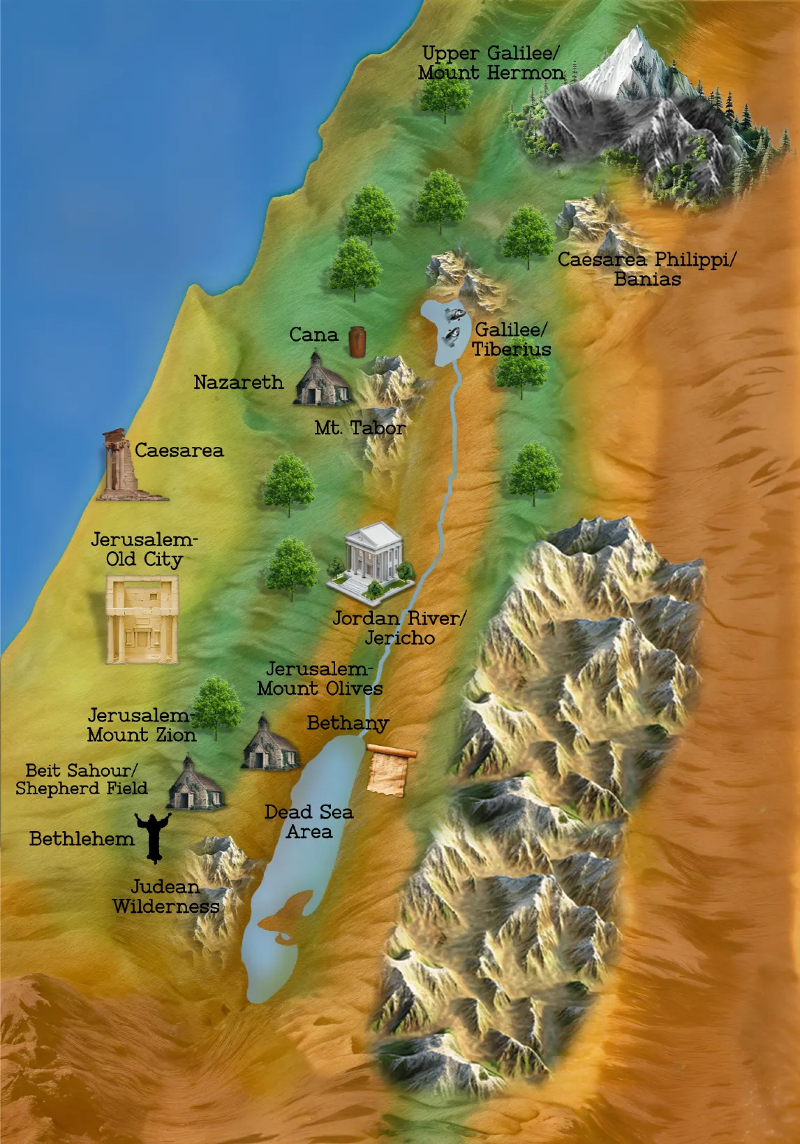 Faithful Footsteps Map